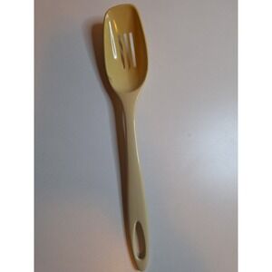 Vintage Ensar Corp Beige Slotted Cooking Spoon, small imperfection on side